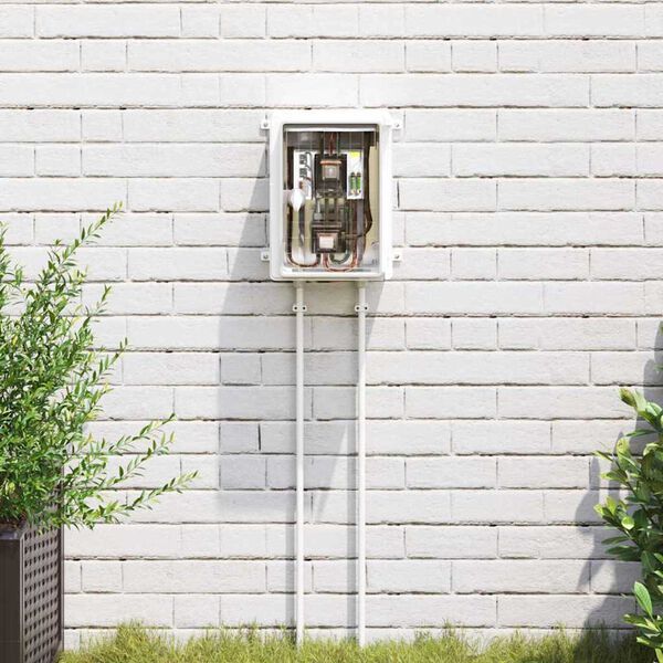 vidaXL Szafka sterownicza Szary 47 x 20 x 60 cm Plastik ABS