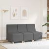 vidaXL Modułowa sofa bez podłokietników Ciemnoszara 55 cm Tkanina
