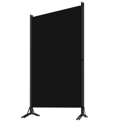 vidaXL Parawan 3-panelowy, czarny, 260 x 180 cm