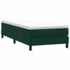 vidaXL Ł&oacute;żko typu Box Spring bez materaca Ciemnozielone 100x210 cm