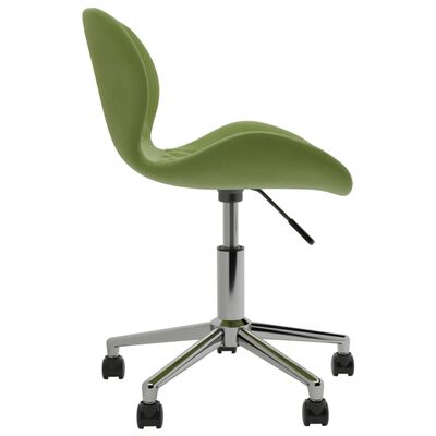 vidaXL Obrotowe krzesła stołowe, 2 szt., jasnozielone, aksamitne