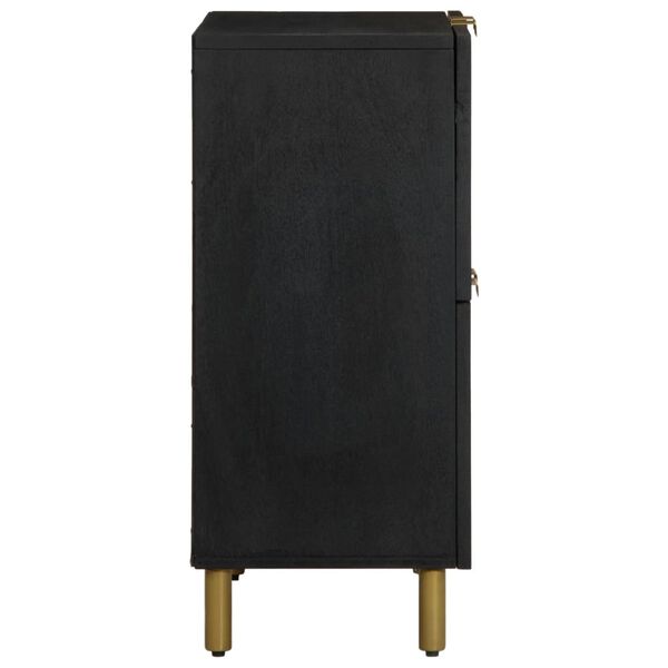 vidaXL Szafka, czarna, 60x33x75 cm, materiał drewnopochodny