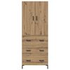 vidaXL Highboard z szufladą Dąb rzemieślniczy 69,5 x 34 x 180 cm