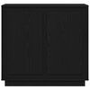 vidaXL Bufet Czarny Dąb 80 x 40 x 75 cm Materiał drewnopochodny