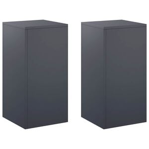 vidaXL Stojak na rośliny 2 pcs antracytowy 30 x 30 x 60 cm