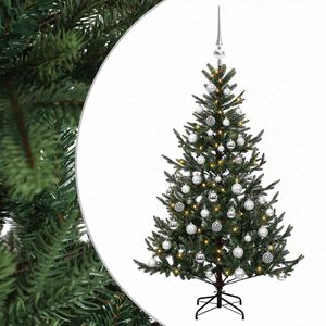 vidaXL Sztuczna choinka z bombką 120 cm 150 LED Ciepła biel