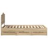 vidaXL Ramka ł&oacute;żka Dąb Sonoma 75 x 190 cm Drewno inżynieryjne