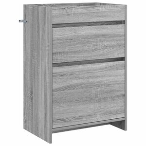 vidaXL Szafka pod zlewem w łazience Szary Sonoma 56 x 37,5 x 81 cm