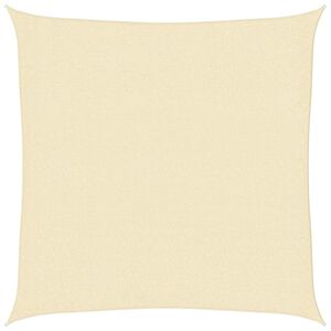 vidaXL Żagiel przeciwsłoneczny, 160 g/m&sup2;, kremowy, 2,5x2,5 m, HDPE