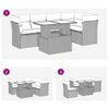 vidaXL 6-cz. zestaw mebli ogrodowych, z poduszkami, jasnoszary