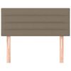 vidaXL Zagłówek do łóżka, taupe, 100x5x78/88 cm, tkanina