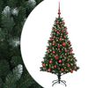 vidaXL Sztuczna choinka z bombkami 120 cm 150 LED Ciepła biel