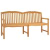 vidaXL Ręcznie rzeźbiona ławka r&oacute;żana 180,5 x 60 x 96 cm naturalny