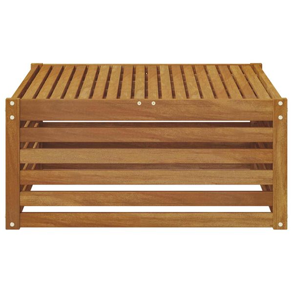 vidaXL Sofa końcowa na zewnątrz z poduszką Naturalny 115 x 83 x 73 cm