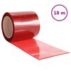 vidaXL Kurtyna paskowa, czerwona, 200 mm x 1,6 mm, 10 m, PVC