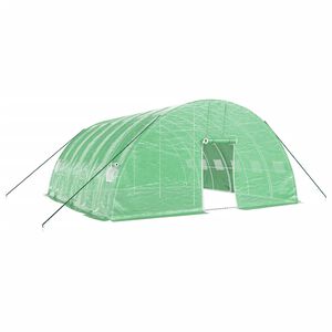 vidaXL Szklarnia ze stalową ramą, zielona, 36 m&sup2;, 6x6x2,85 m