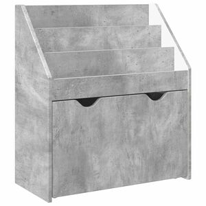 vidaXL Biblioteczka dla dzieci Betonowy szary 60 x 29,5 x 69 cm