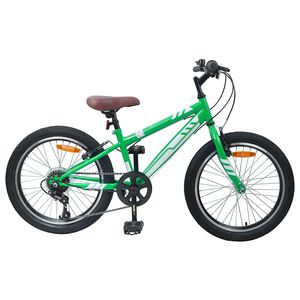 vidaXL Rower G&oacute;rski 20 Cali 6-Speed dla dzieci w wieku 5-8 lat Zielony