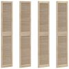 vidaXL Drzwi do szafki z drzwiami 4 pcs Naturalny 201 x 2,1 x 39,5 cm