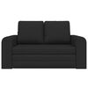 vidaXL Sofa Bed 60cm Czarny tkanina