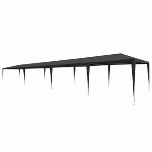 vidaXL Namiot imprezowy, 3 x 12 m, PE, antracytowy
