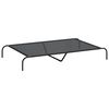 vidaXL Podwyższone legowisko dla psa czarne 150x90x20 cm