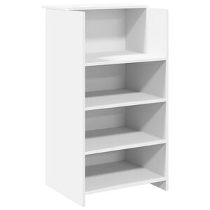 vidaXL Biurko recepcyjne białe 55x50x103,5 cm Drewno konstrukcyjne