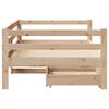 vidaXL Łóżko dzienne z szufladami, 80x200 cm, lite drewno sosnowe