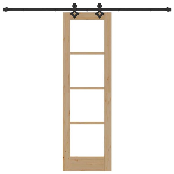 vidaXL Drzwi przesuwne Naturalny 61 x 198,5 cm