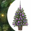 vidaXL Sztuczna choinka z 150 diodami LED Zielony 75 cm PE i PVC