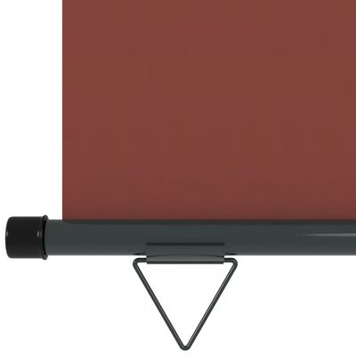 vidaXL Markiza boczna na balkon, 122x250 cm, brązowa