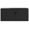 vidaXL Szafa na dokumenty, czarna, 90x40x145 cm, stalowa