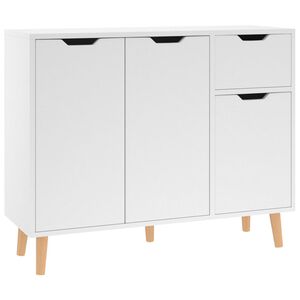 vidaXL Szafka, biała, 90x30x72 cm, materiał drewnopochodny