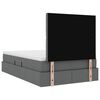 vidaXL Ł&oacute;żko z miejscem na przechowywanie i materacem Ciemnoszary