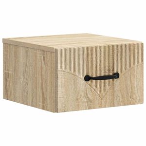 vidaXL Wisząca Szafka Nocna z szufladą dąb Sonoma 34,5 x 33 x 20 cm
