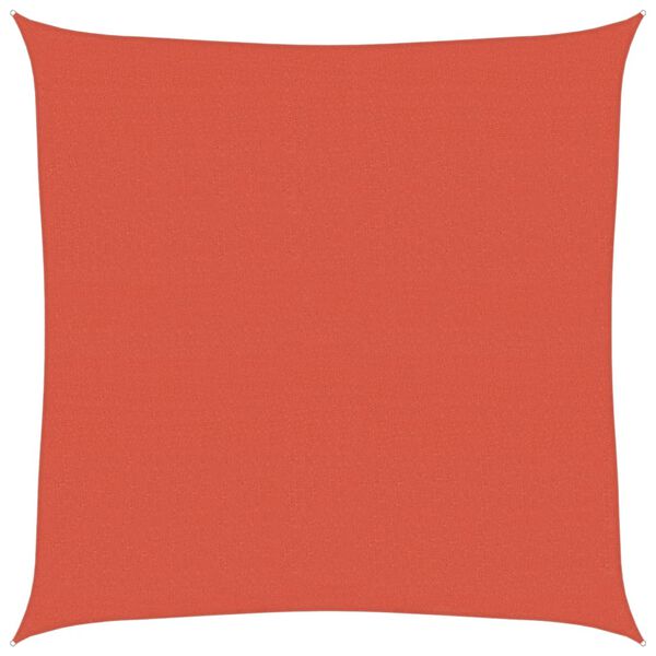 vidaXL Żagiel przeciwsłoneczny, 160 g/m&sup2;, terakotowy, 5x5 m, HDPE