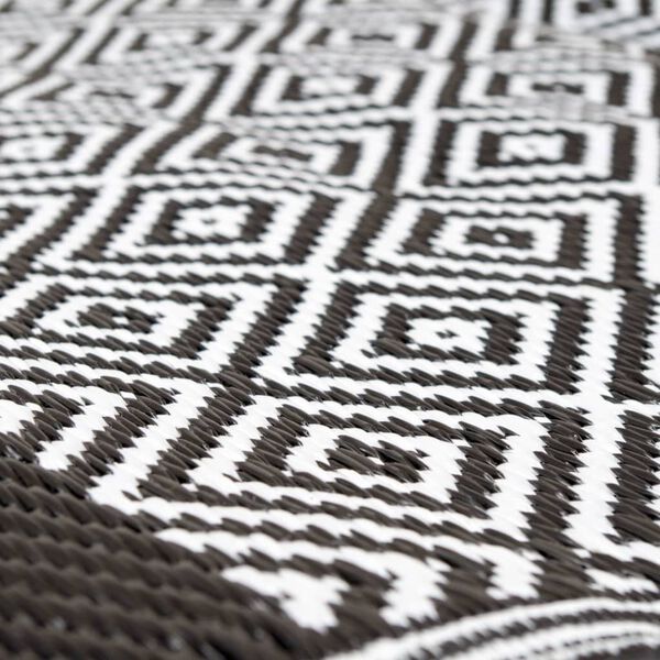 Bo-Camp Dywan na zewnątrz Chill mat Beach, 1,8 x 1,2 m, czarno-biały