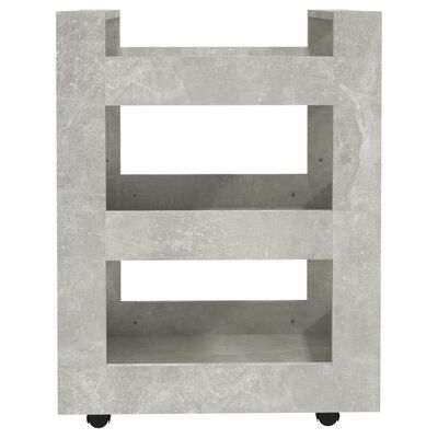vidaXL Półka pod biurko, betonowa szarość, 60x45x80 cm