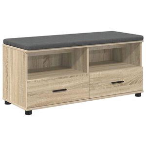 vidaXL Ławka w przedpokoju Dąb Sonoma 100 x 38 x 46 cm