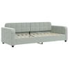 vidaXL Sofa z funkcją spania, jasnoszara, 80x200 cm, obita aksamitem
