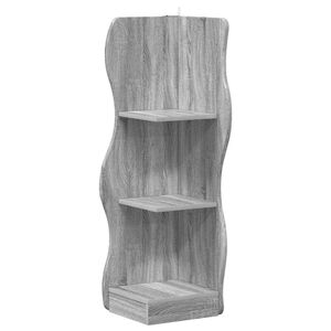 vidaXL P&oacute;łka narożna Szary Sonoma 34 x 33 x 102 cm Drewno inżynieryjne
