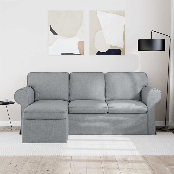 vidaXL Sofa Jasnoszary