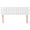 vidaXL Zagł&oacute;wki, białe, 144x5x78/88 cm, sztuczna sk&oacute;ra