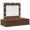 vidaXL Toaletka Brązowy 83 x 40 x 70 cm Drewno inżynieryjne