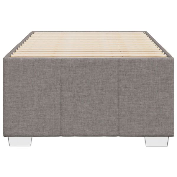 vidaXL Rama ł&oacute;żka bez materaca Taupe 90x190 cm Tkanina