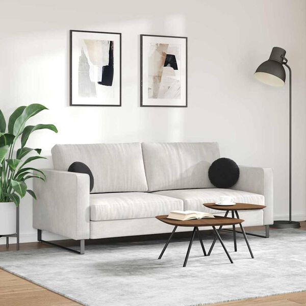 vidaXL Poduszki na siedziska 2 pcs Czarny &Oslash; 40 x 13 cm Aksamit