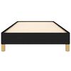 vidaXL Rama łóżka bez materaca, czarna, 100x200 cm, obita tkaniną