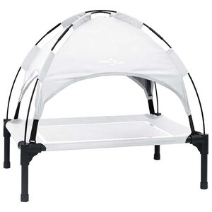 vidaXL Legowisko dla psa 63 x 49,5 x 60 cm Stal Srebrnoszary