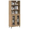 vidaXL Highboard Dąb rzemieślniczy 69,5 x 34 x 180 cm