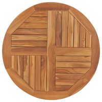 vidaXL Blat stołu, lite drewno tekowe, okrągły, 2,5 cm, 80 cm